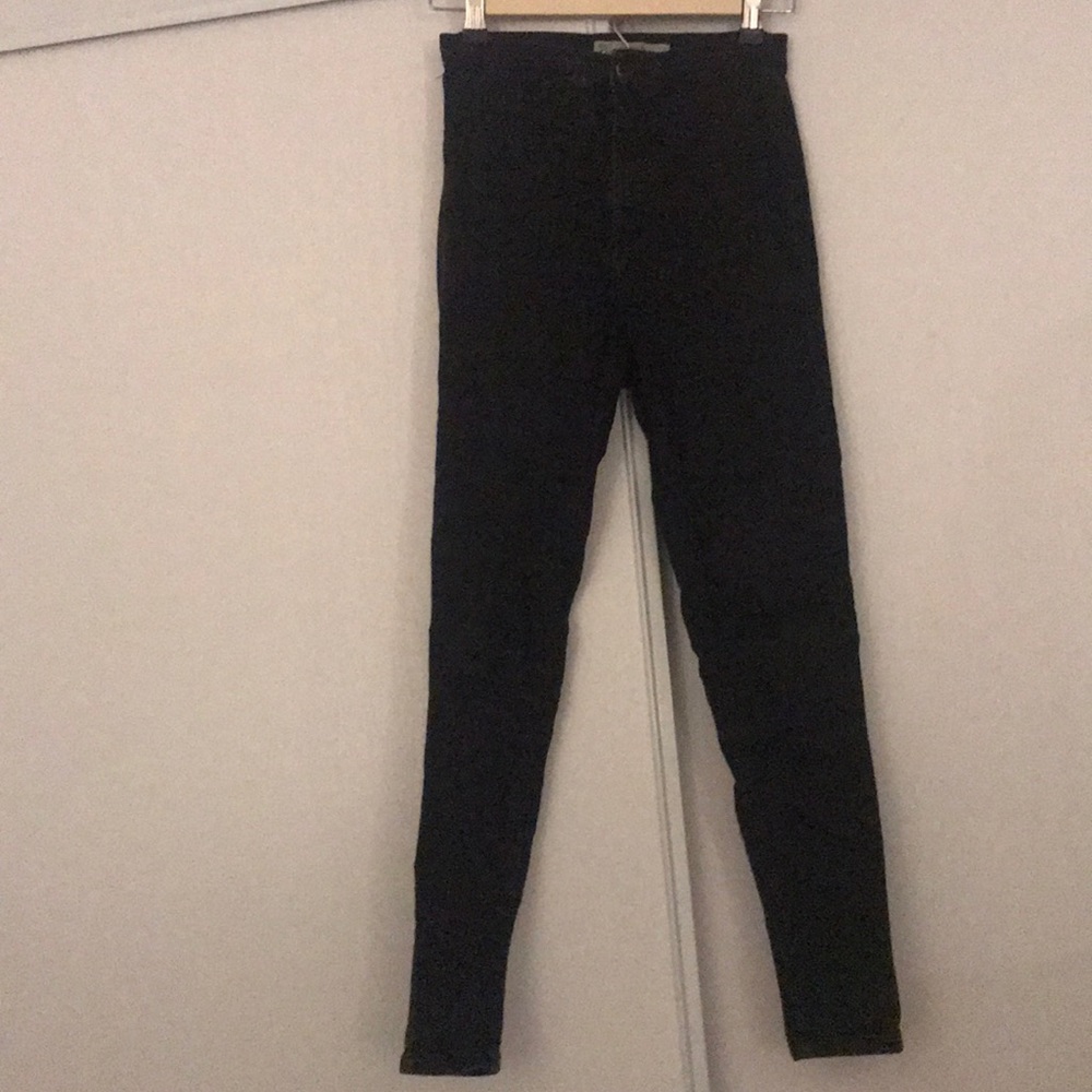 Topshop Black high waisted skinny jeans